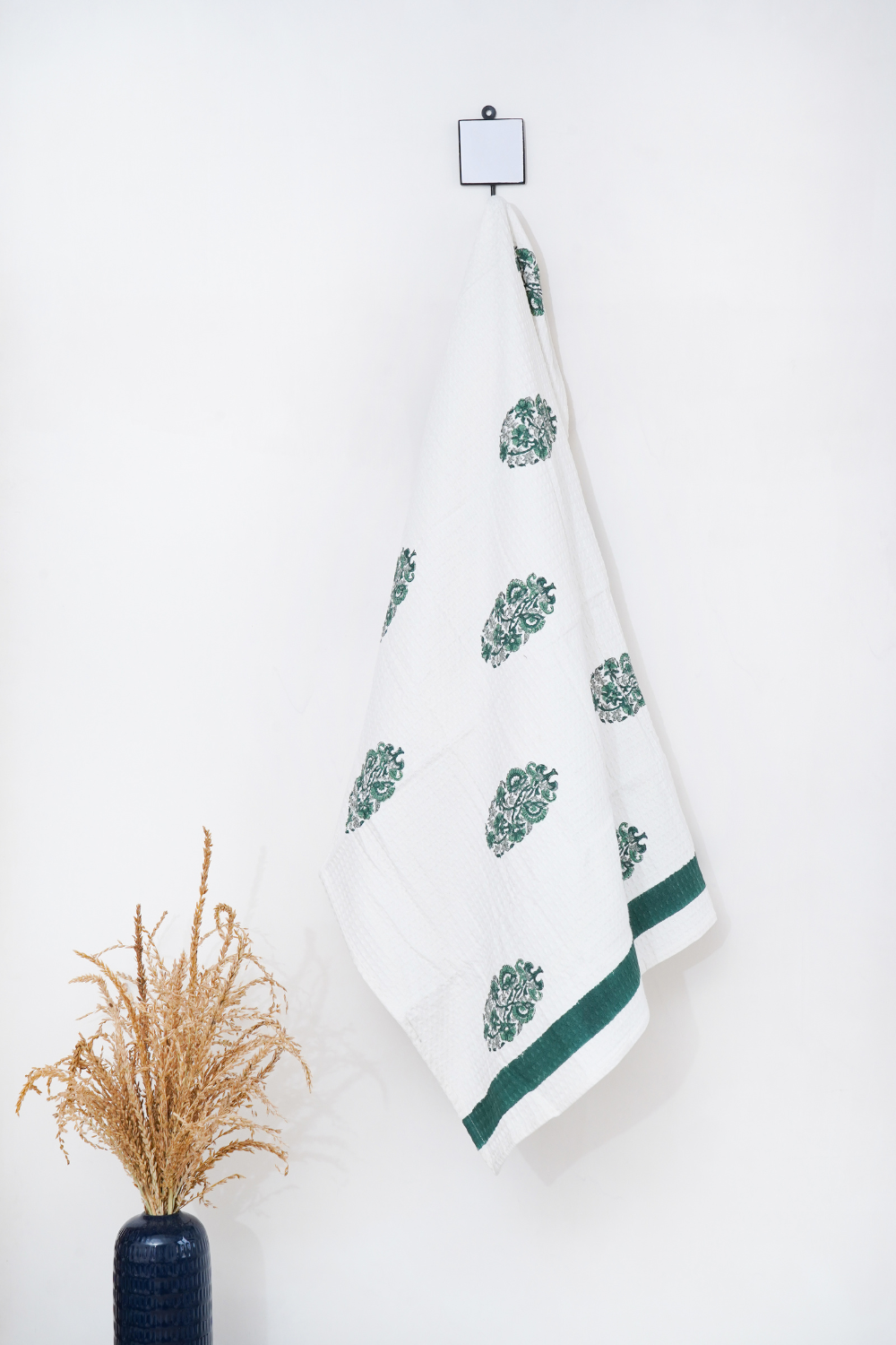 Wildflower Hand Block Printed Bath Towel