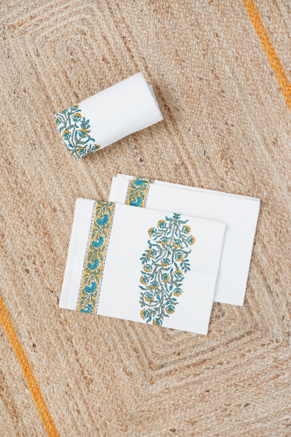 Bella Hand Block Printed Bath Towel