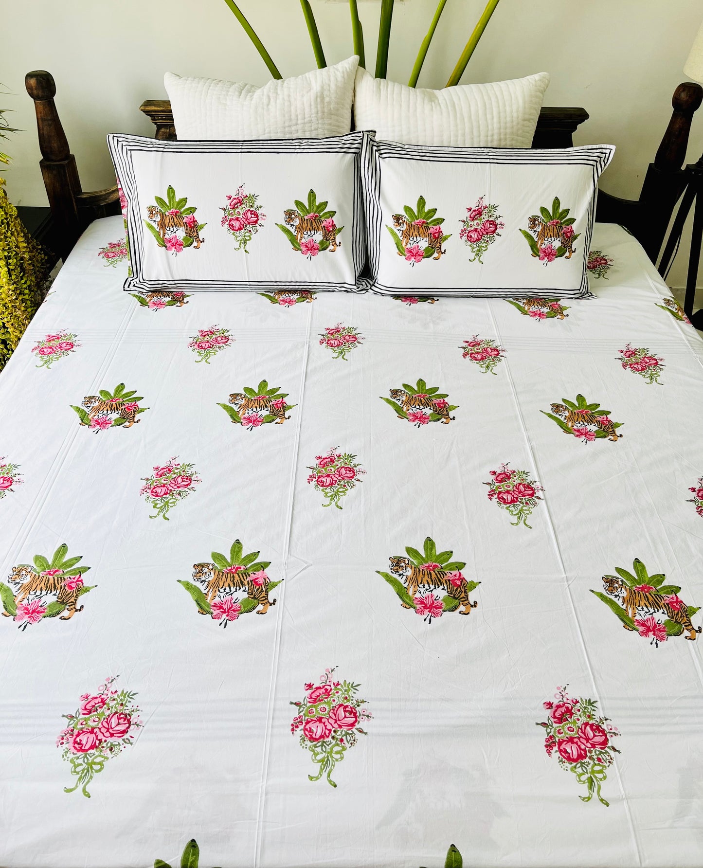 Sherni Hand Block Printed Cotton Bedsheet