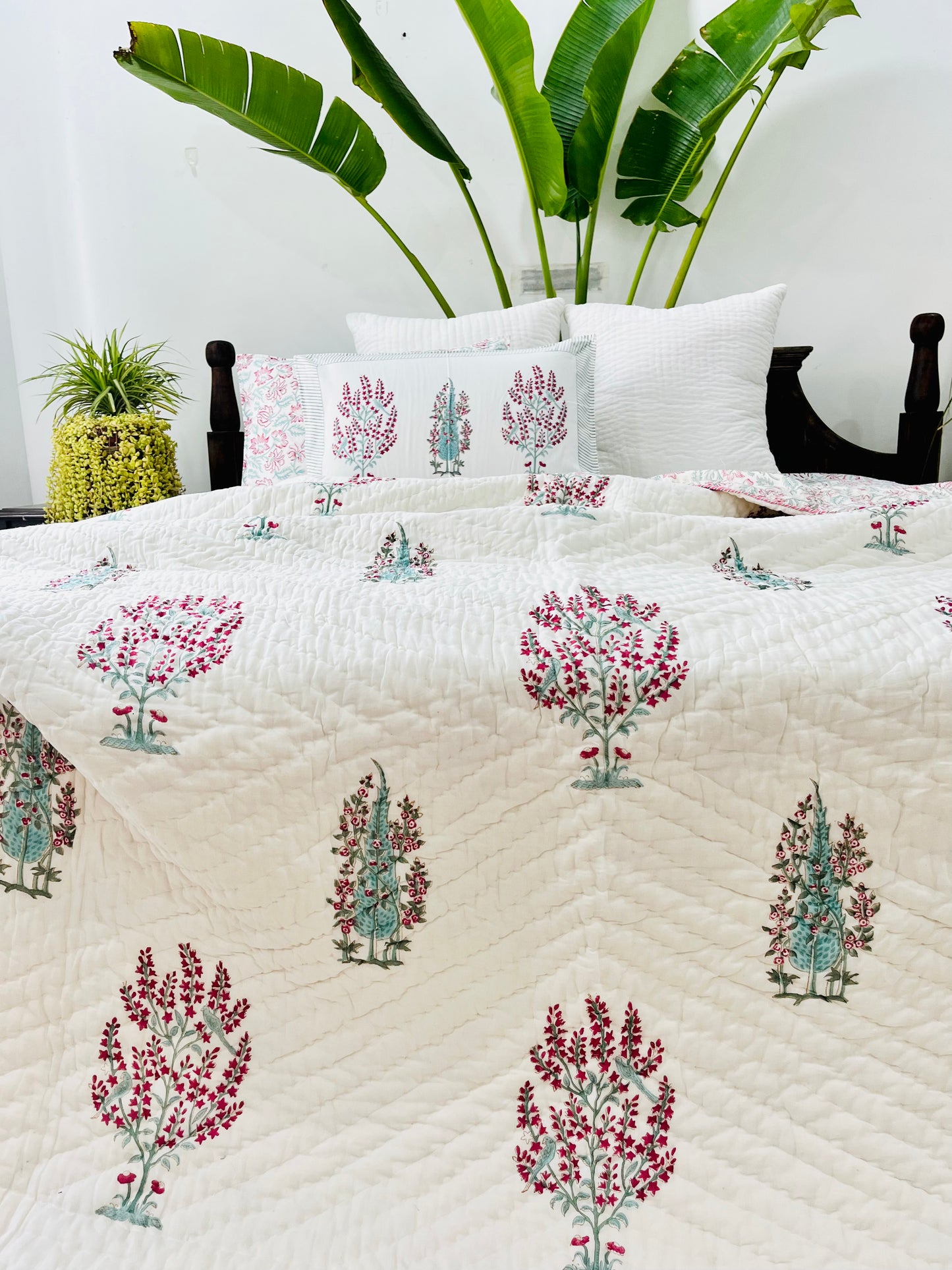 Panchi Hand Block Printed Cotton Quilt