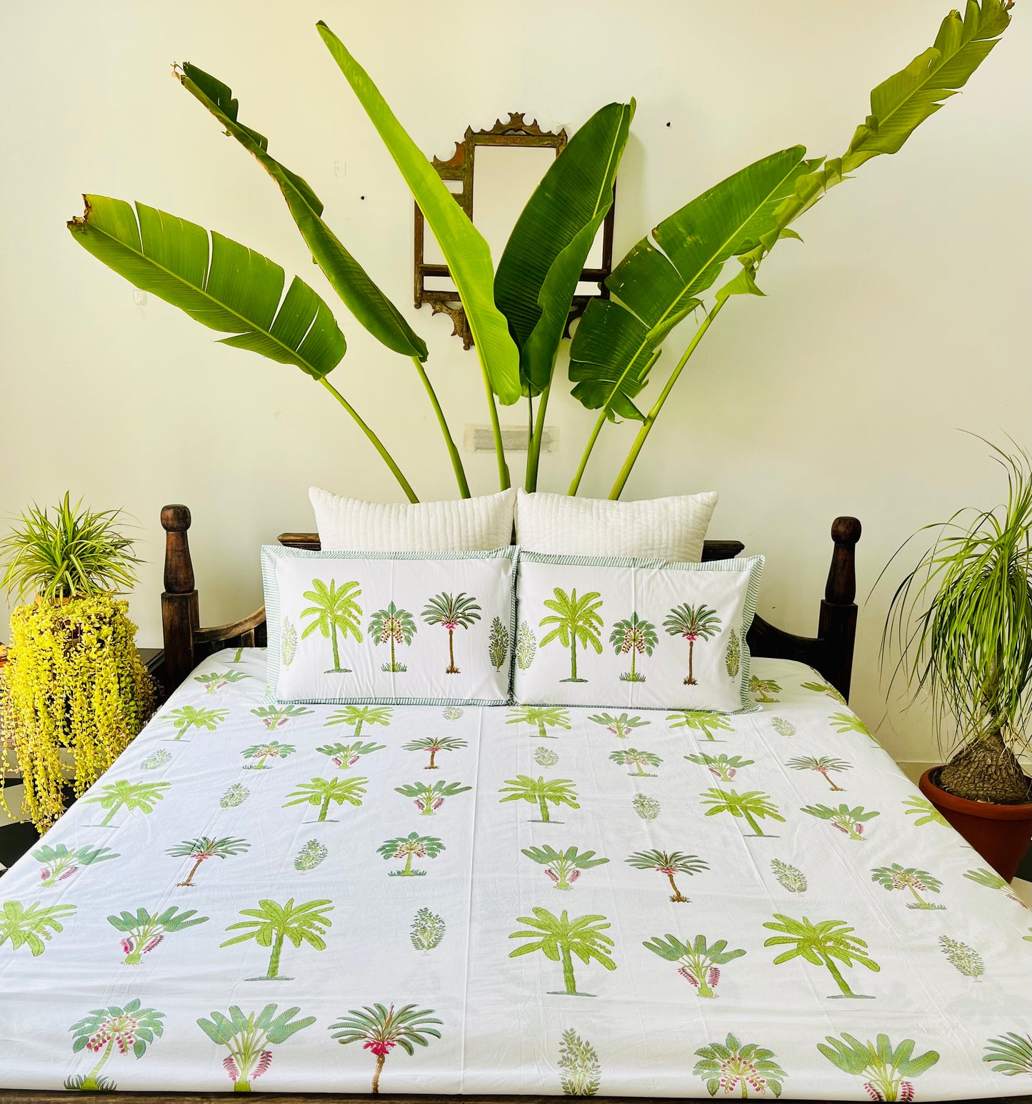 Mugal Bagh Hand Block Printed Cotton Bed sheet