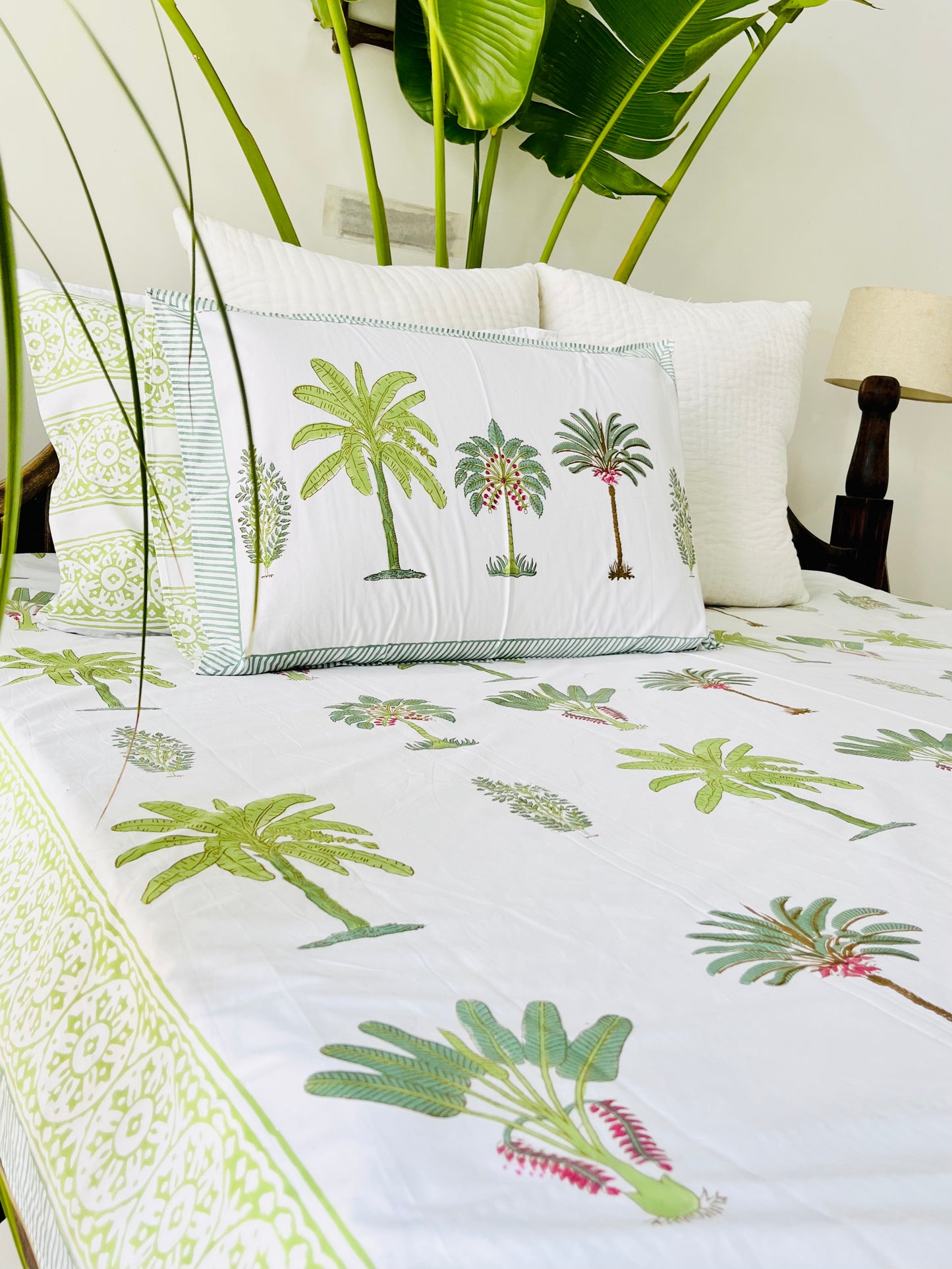 Mugal Bagh Hand Block Printed Cotton Bed sheet