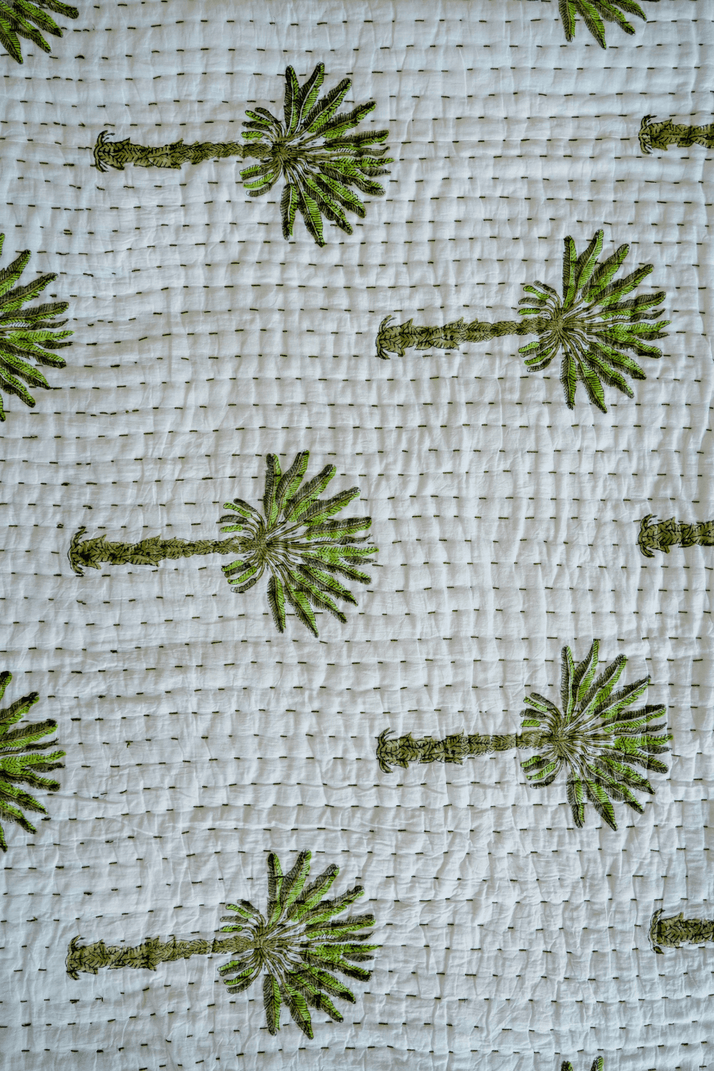 Kantha Quilt Green