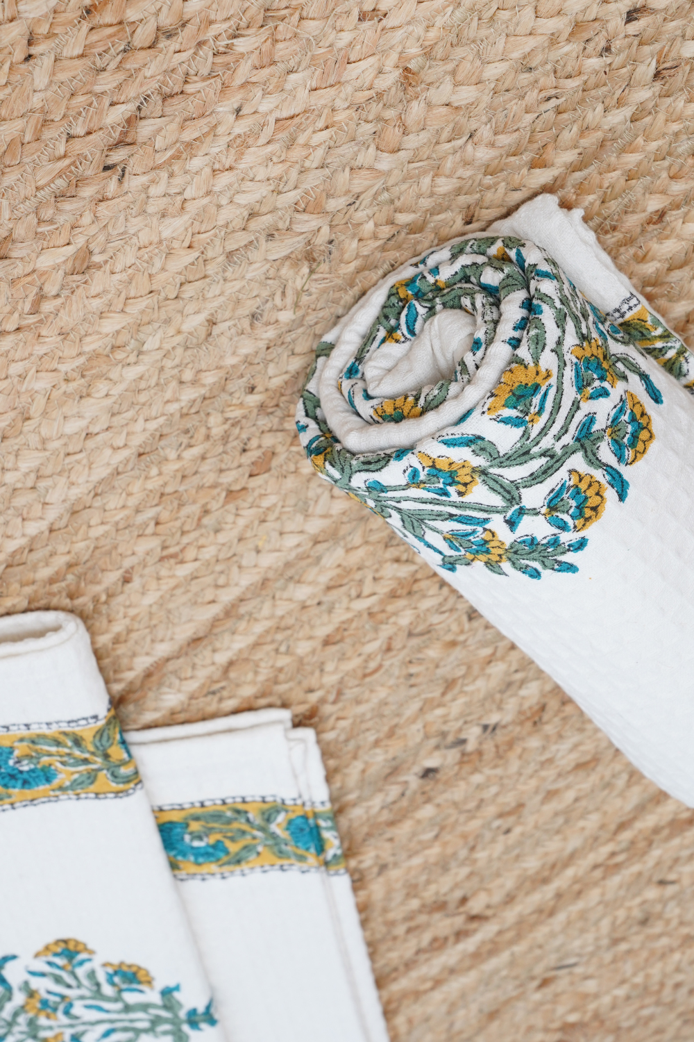 Bella Hand Block Printed Bath Towel