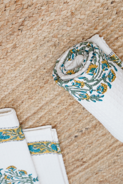Bella Hand Block Printed Bath Towel