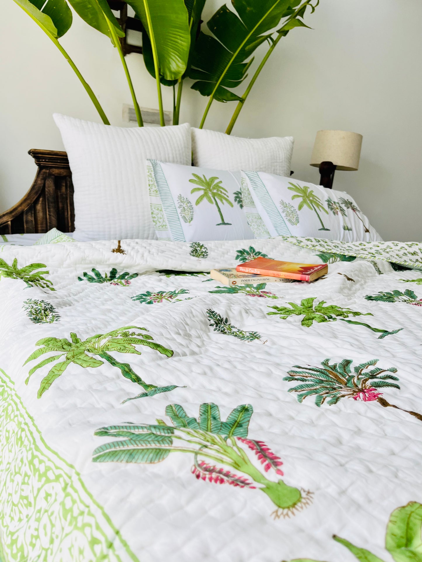 Mugal Bagh Hand Block Printed Cotton Quilt