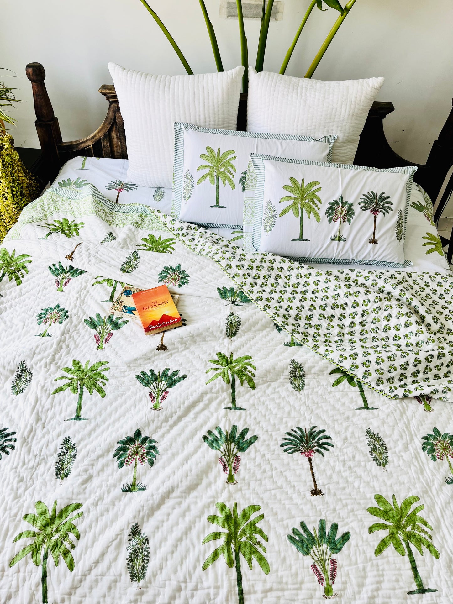 Mugal Bagh Hand Block Printed Cotton Quilt