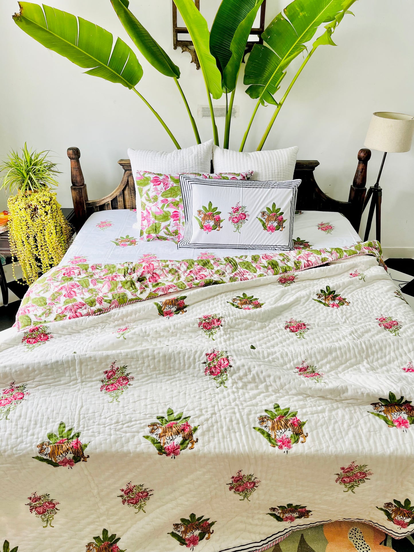 Sherni  Hand Block Printed Cotton Bedding set