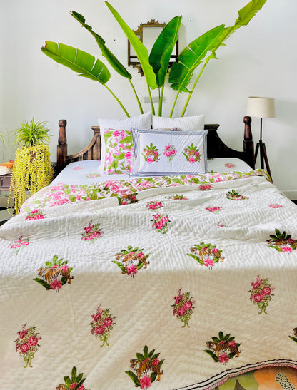 Sherni  Hand Block Printed Cotton Quilt