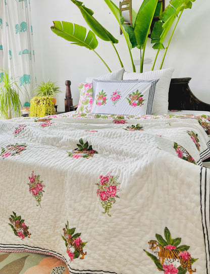 Sherni  Hand Block Printed Cotton Quilt