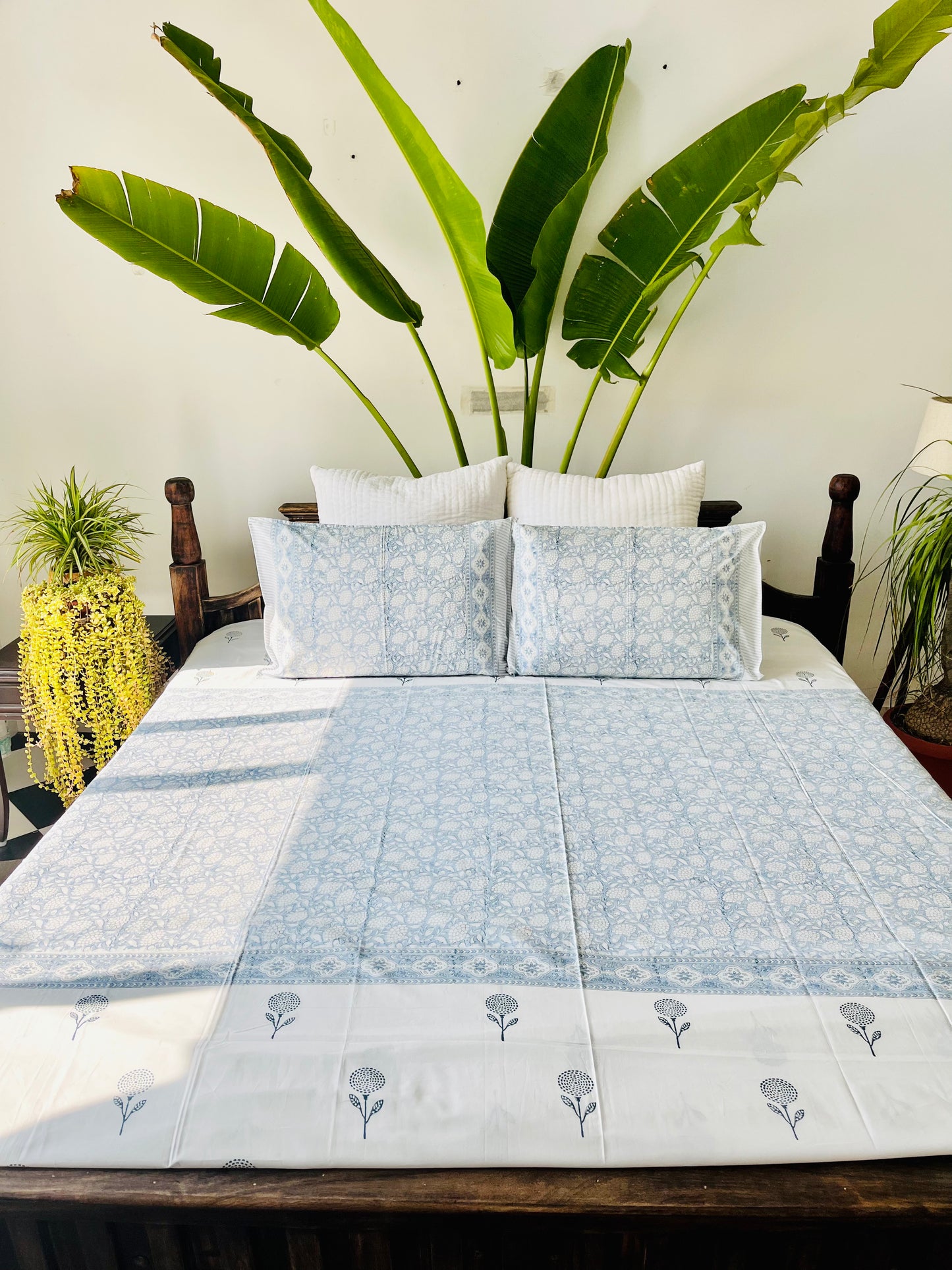 Aasma  Hand Block Printed Cotton Bedding set