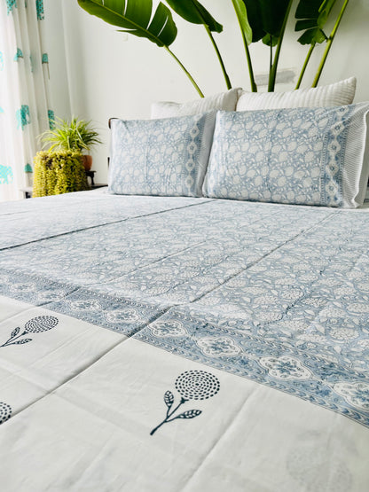 Aasma  Hand Block Printed Cotton Bedding set