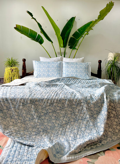 Aasma  Hand Block Printed Cotton Bedding set