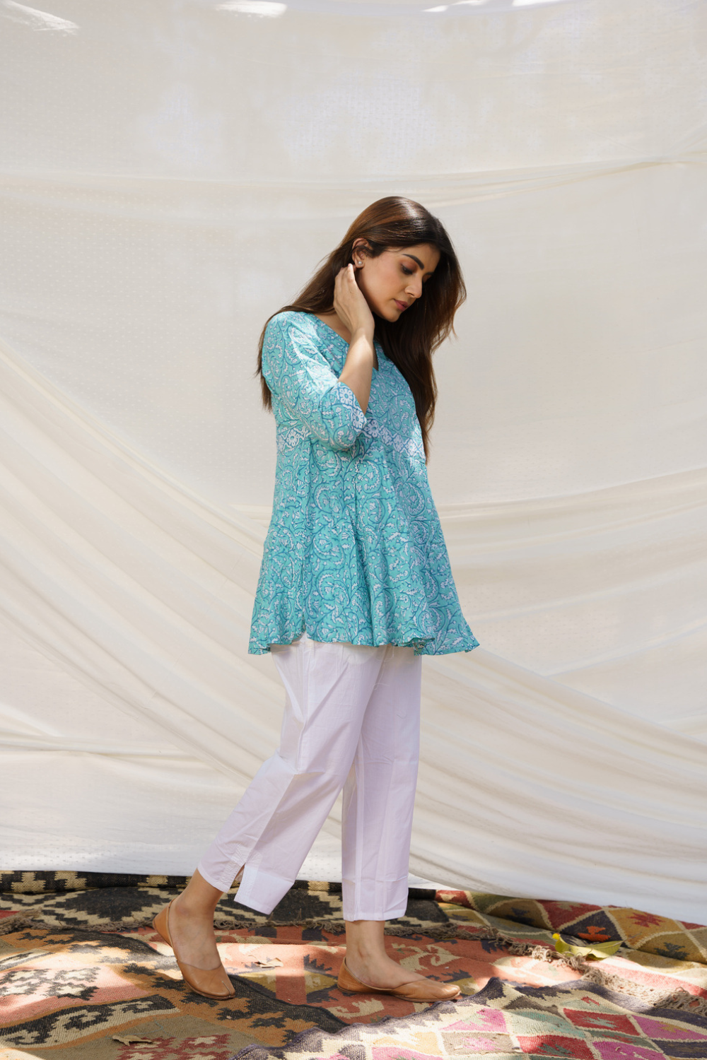 Solid Cotton Pants